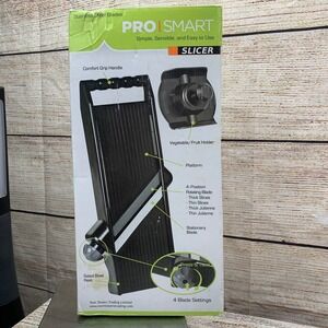 Pro Smart Slicer Vegetable Fruit Cutter 4 Blade Settings w/ Accessories Open Box